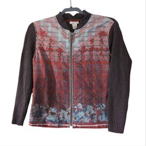 Sundance Distressed Silk Boho Vintage Style Festival Hippie Gypsy Jacket M
